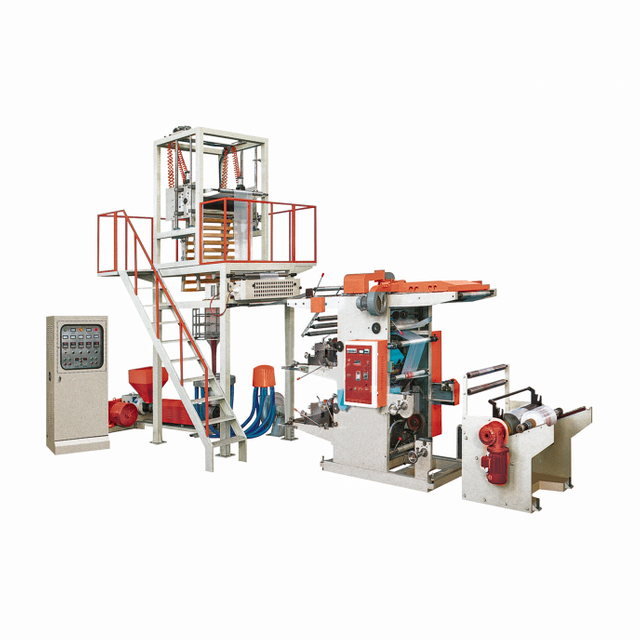 Plastic Film Blowing Machine with Flexo Printing Unit